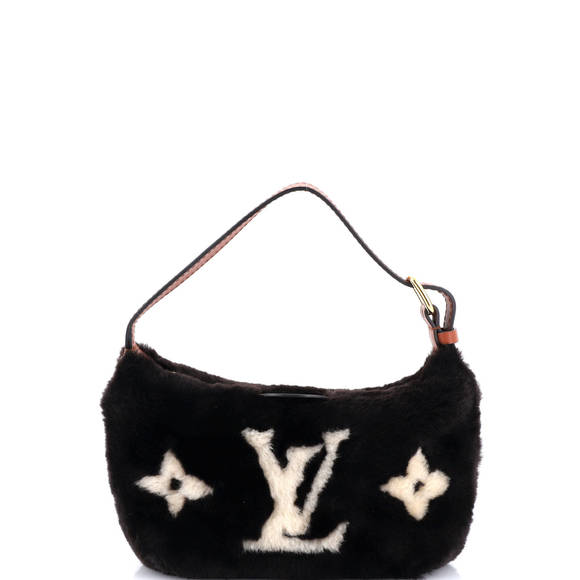 Louis Vuitton Hills Pochette Monogram Giant Teddy Fleece - Picture 1 of 6